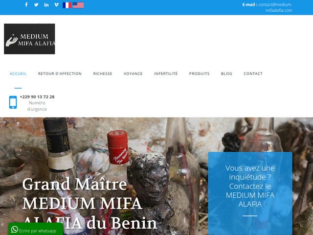 M�dium marabout sp�cialiste du retour d'affection 