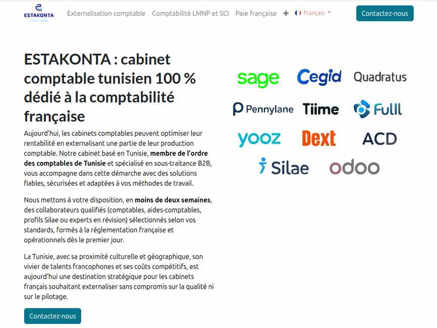 ​​Estakonta cabinet comptable tunisien d�di� � la comptabilit� fran�aise