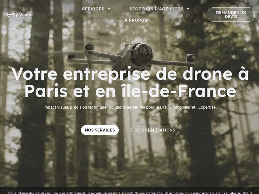 Drone professionnel en �le-de-france - fly visual