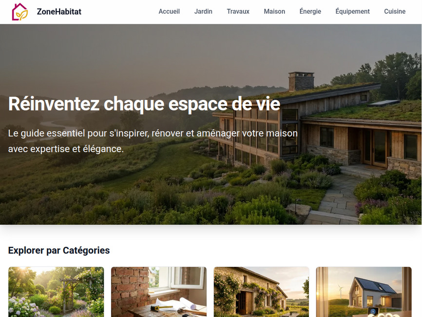 Zone-habitat - conseils en rénovation, travaux et jardin