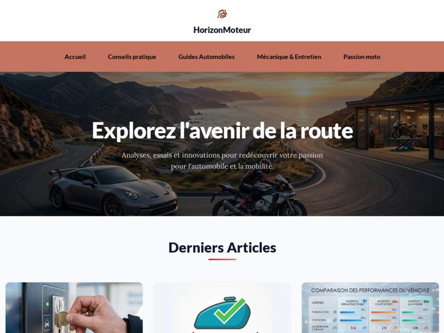 Horizonmoteur - actualités auto, moto et mécanique
