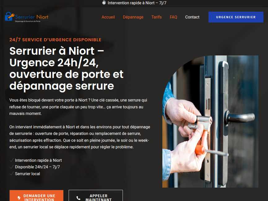 Serrurier niort