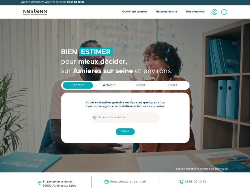 Nestenn Immobilier  Asnieres sur seine