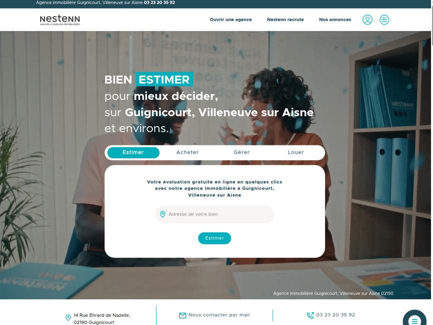 Nestenn Immobilier  Guignicourt, Villeneuve sur Aisne