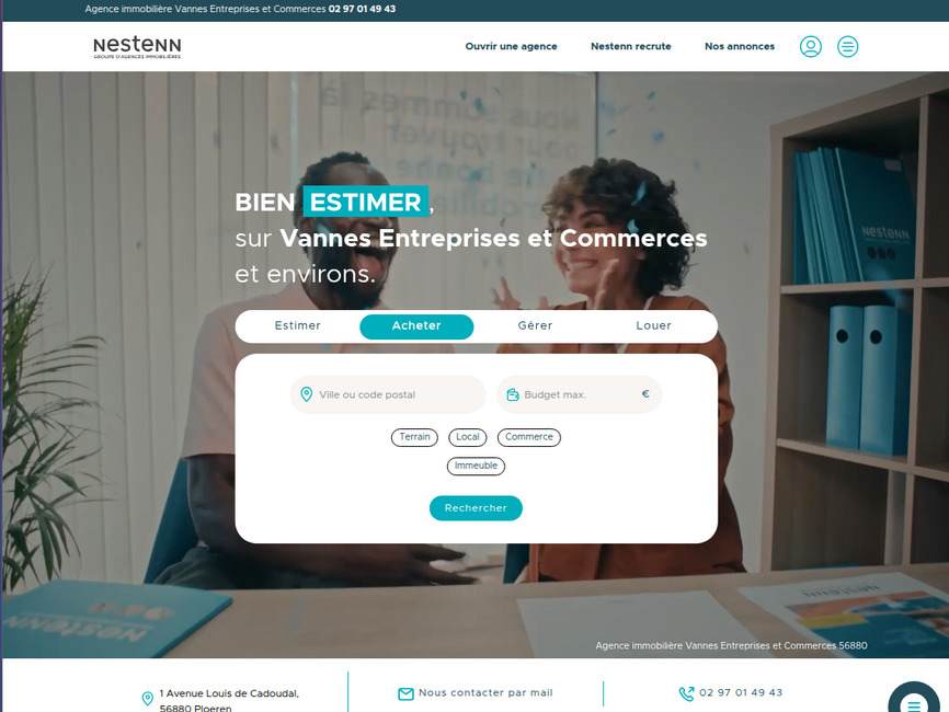Nestenn Immobilier  Vannes Entreprises et Commerces