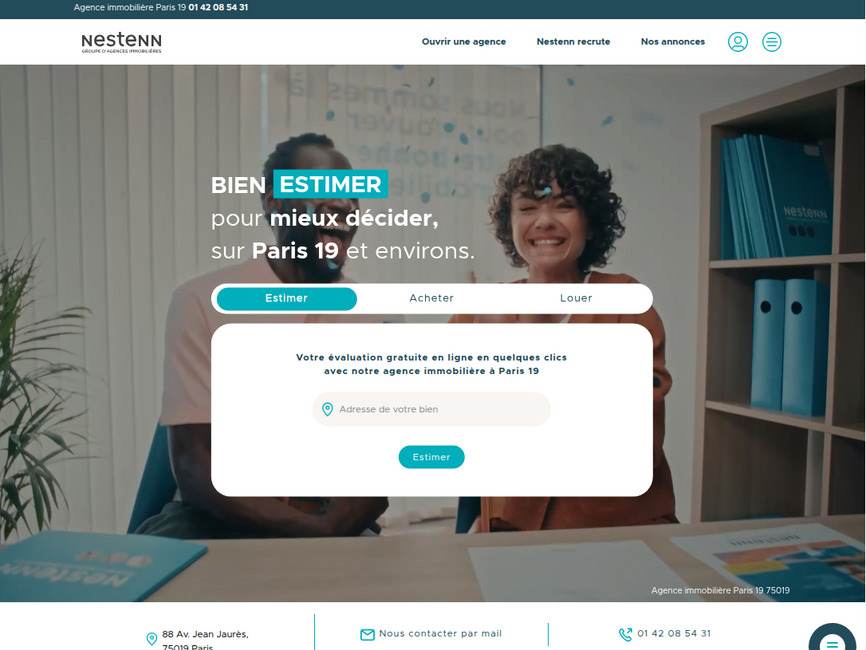 Nestenn Immobilier  Paris 19