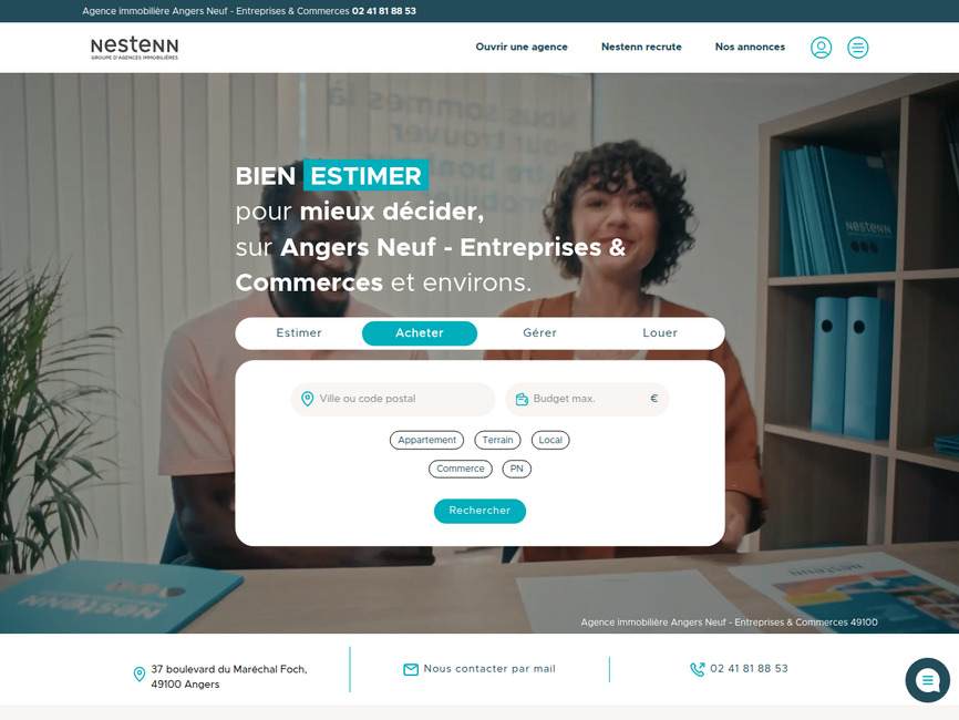 Nestenn Immobilier  Angers Neuf - Entreprises & Commerces