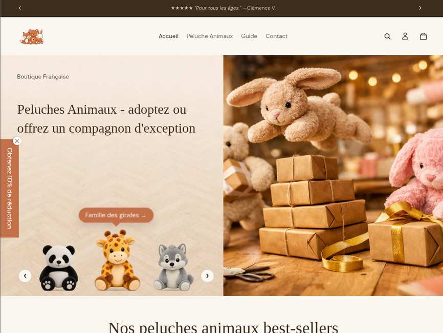 Peluche animaux