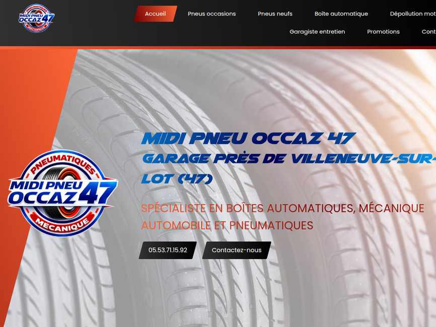 Midi pneu occaz 47 &ndash; garage automobile & sp�cialiste pneus
