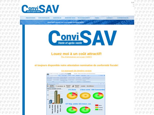 Logiciel ConviSAV Vente et service après-vente - SAV - électrodomestique et électroménager