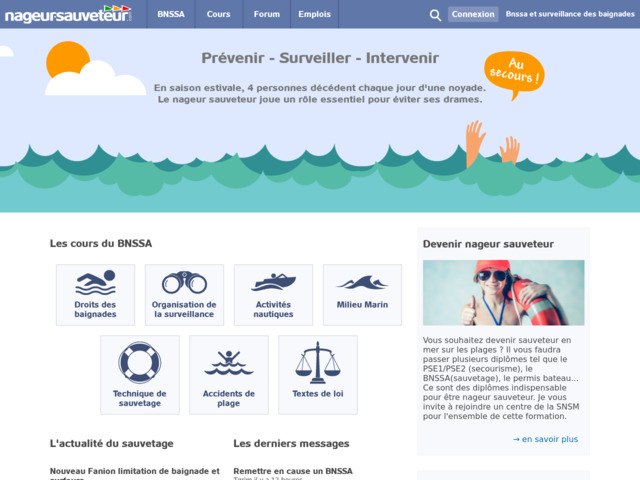 BNSSA : nageur sauveteur