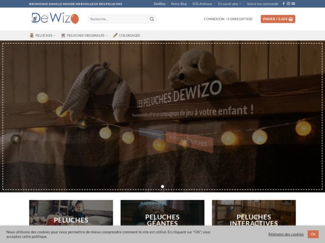 Dewizo, la boutique des peluches, doudous et nounours
