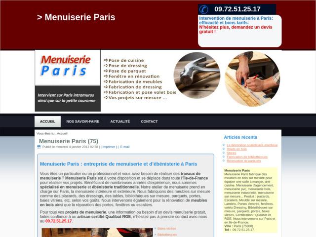 Menuiserie 75
