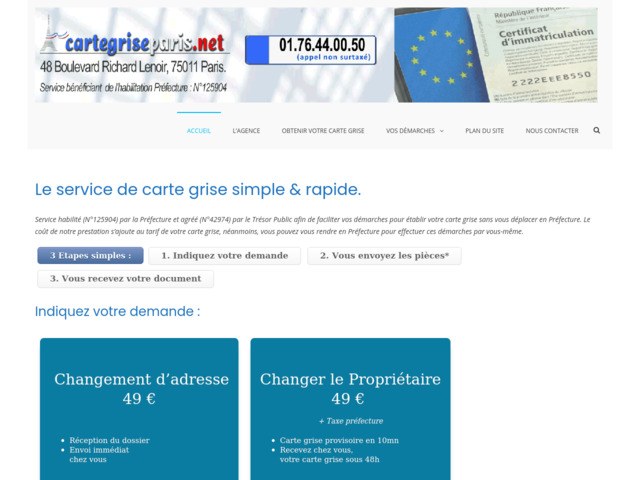 Carte grise paris