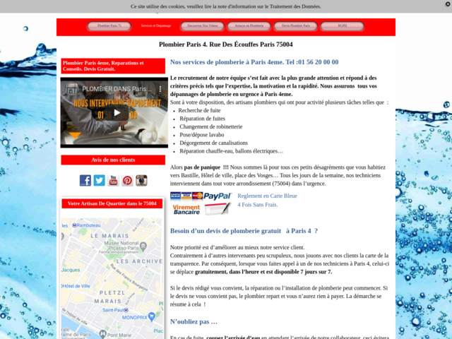 Plombier sur paris 4