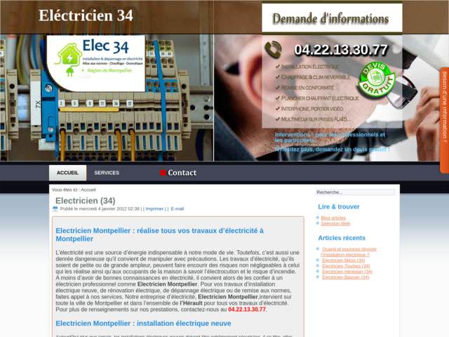 Electricien 34