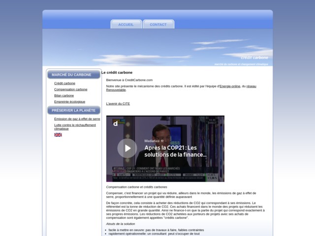 Qu'est-ce que le credit carbone ?