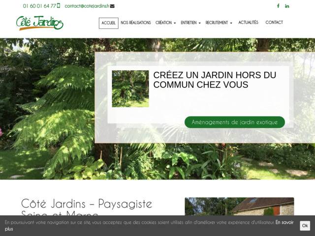 Côté Jardins : paysagiste jardinier en Seine et Marne
