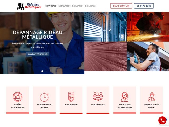 Rideau metallique