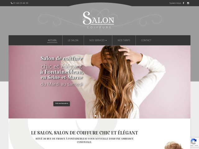 Le salon, salon de coiffure chic et élégant