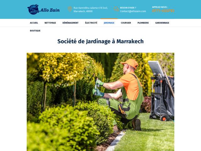 Socit de jardinage  marrakech