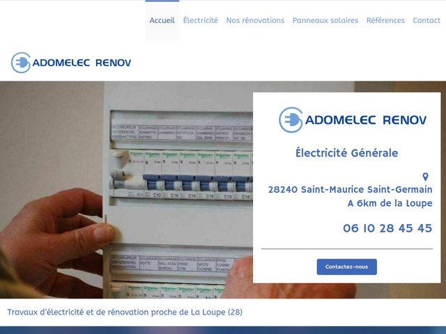 Adomelec renov : lectricit gnrale proche de La Loupe (28)