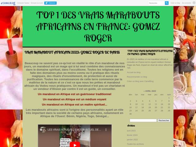 Meilleur voyant marabout africain sérieux Gomez