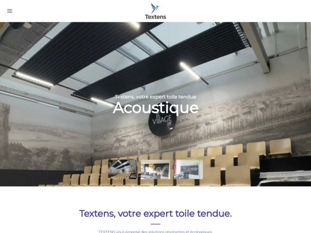 Textens, votre expert toile tendue acoustique