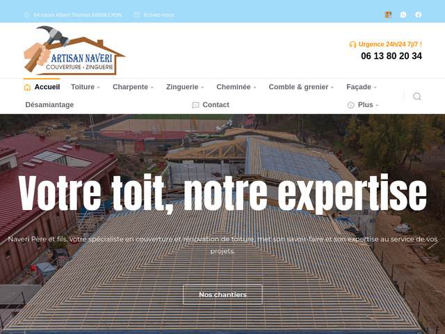 Couvreur lyon rhone-alpes naveri père et fils