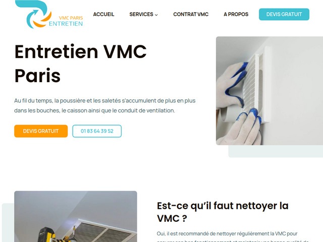 Entretien VMC Paris - Nettoyage professionnel de VMC