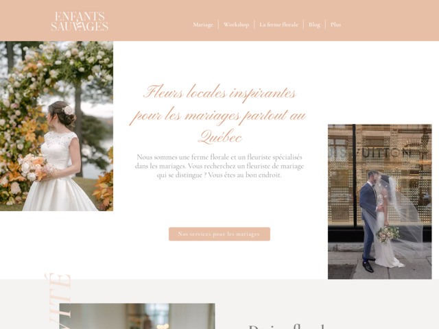 Enfants sauvages - fleuriste mariage haut de gamme partout au qubec