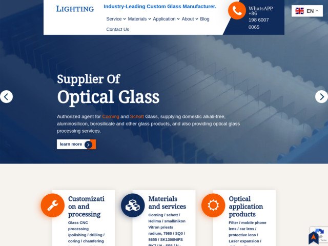 Supplier of optical glass