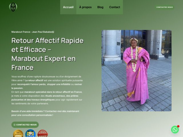 Retour affectif rapide et efficace – marabout expert en france