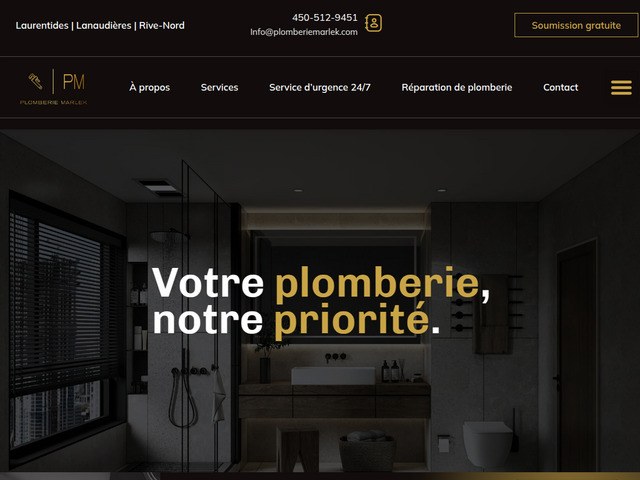 Plomberie marlek | plombier sainte-sophie et st-lin-laurentides