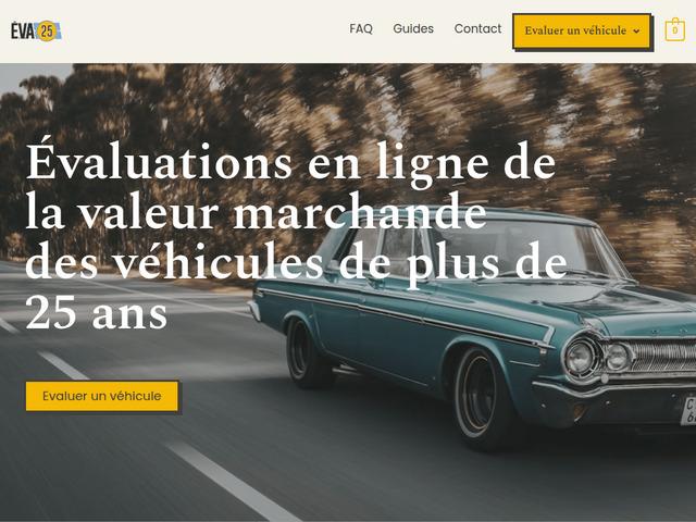 Eva25 - évaluation de véhicules antiques