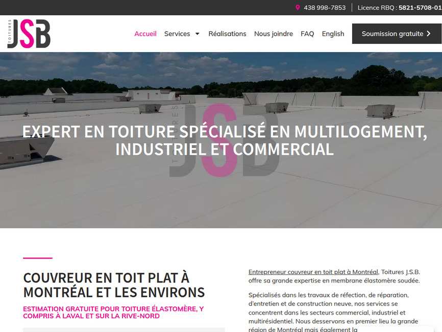 Couvreur en toit plat � montr�al