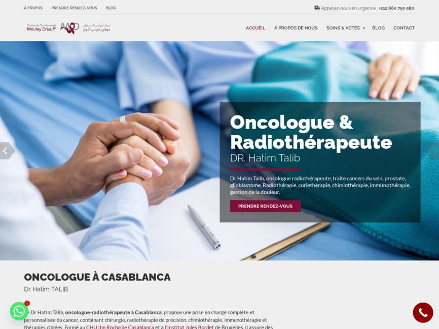 Expertise en oncologie radioth�rapeutique � casablanca