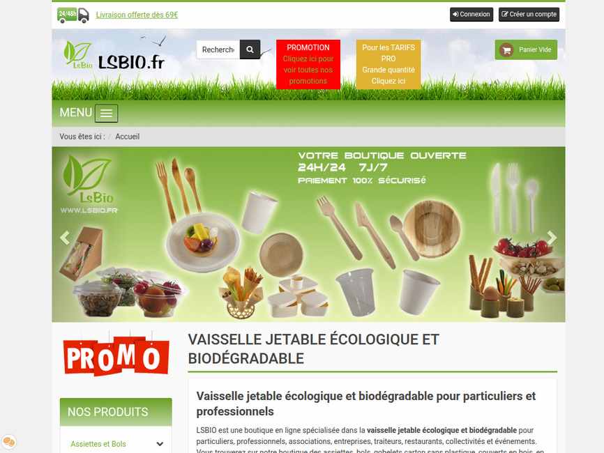 Lsbio – vaisselle jetable écologique pour particuliers et professionnels