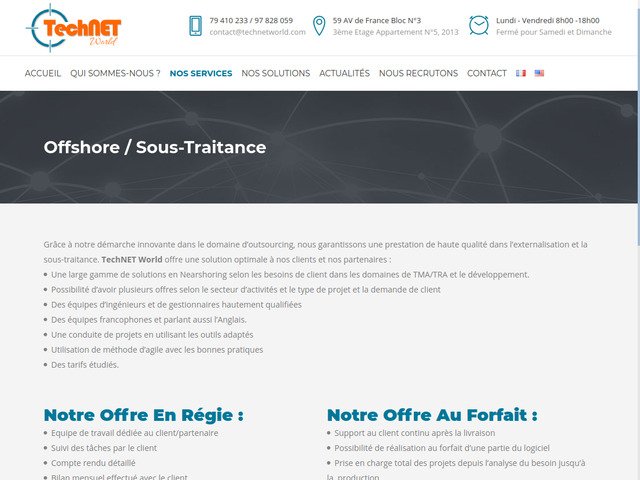 Sous traitance offshore