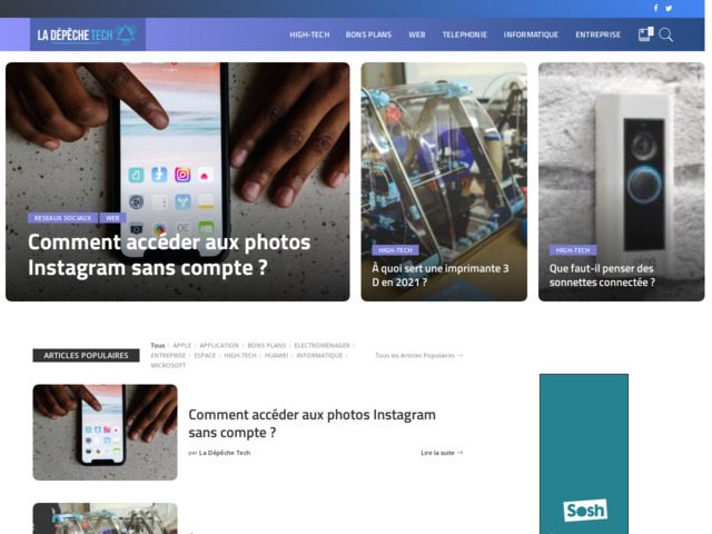 La Dépêche Tech : site d'actualité technologique au Maroc