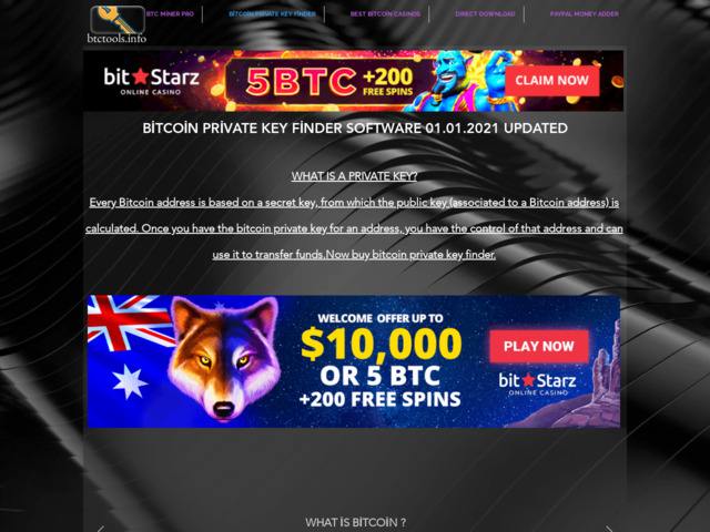 Bitcoin private key generator