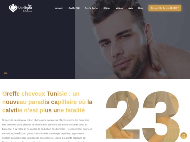Greffe cheveux tunisie prix