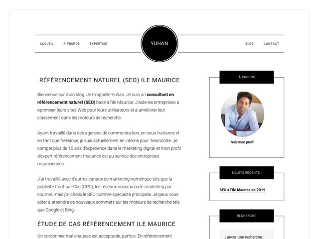Consultant seo île maurice - yuhan