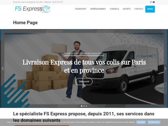 Transport de marchandises, livraison Express à paris