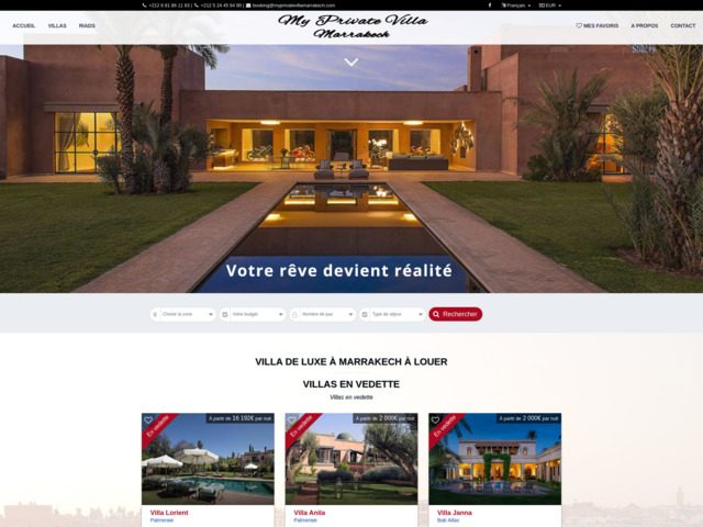 Louer villa à Marrakech