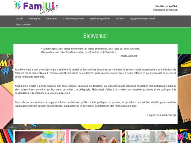 Institut pour la gestion de crèches en suisse