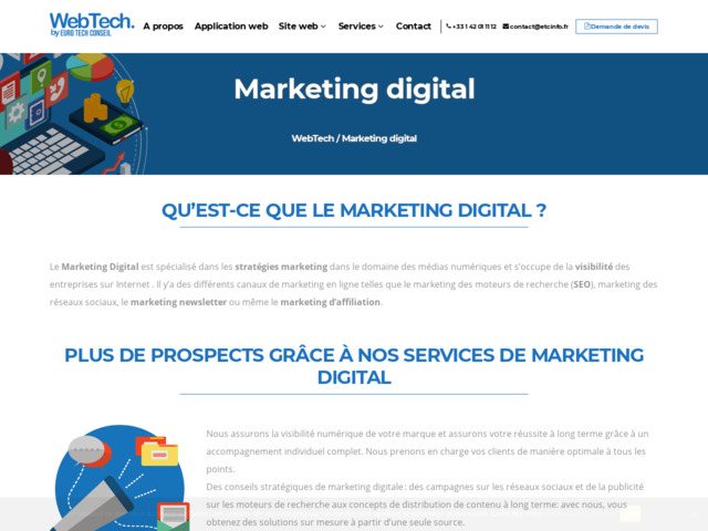 Agence de marketing digital & communication web a Paris - Webtech