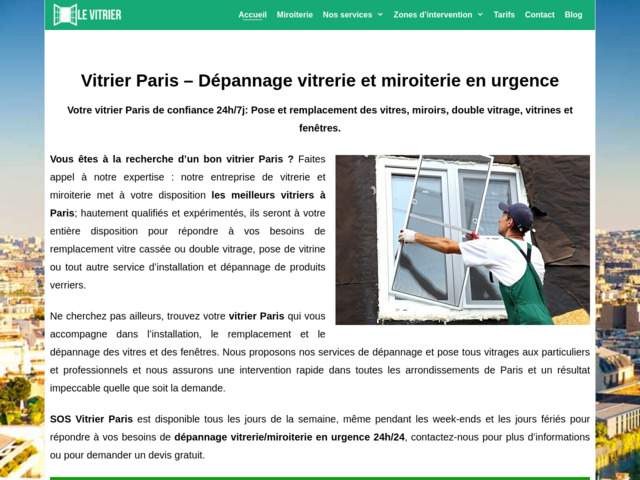 Vitrier Paris