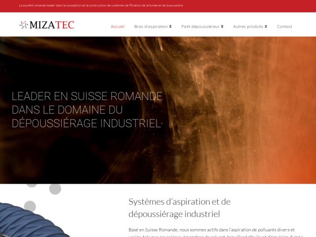 Nettoyage et propret dans l'industrie, prestations d'aspiration