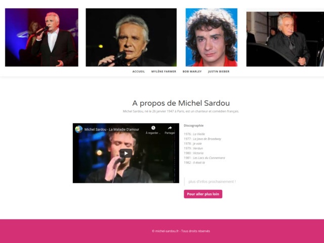News sur michel sardou